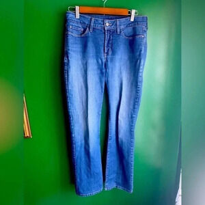 NYDJ Marilyn Straight‎ Jeans Size 8P 8 Petite GUC!